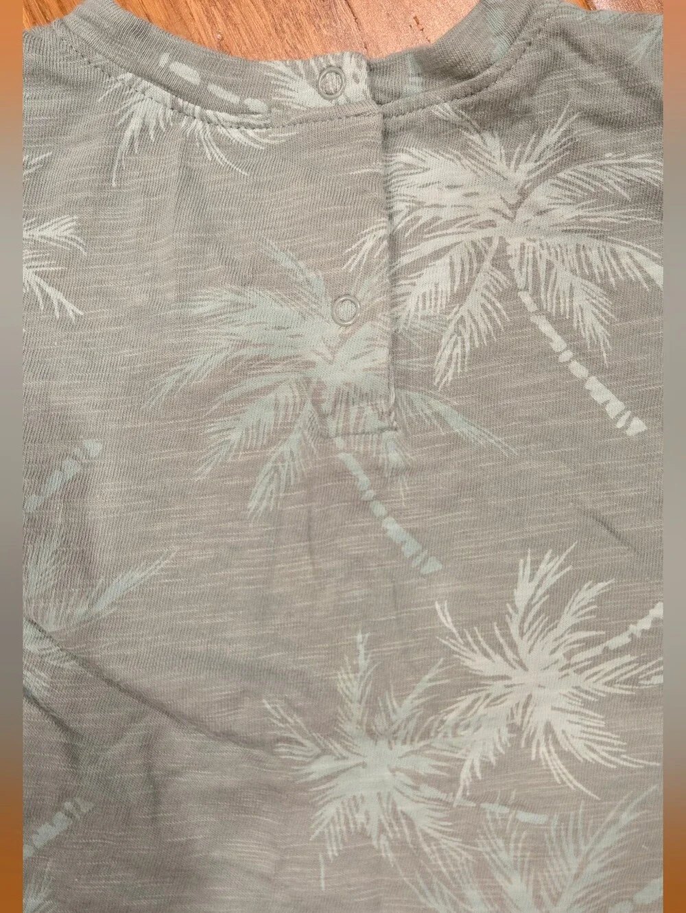 Gap Baby Toddler Green Palm Tree Short Sleeve Shirt & Shorts Matching Set